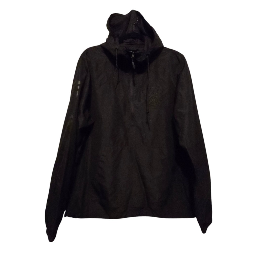 Shane Dawson Mens Performance Hoodie MED Black Pig Embroidery Windbreaker